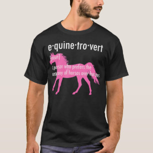 Camiseta Equine Introvert Gift Funny Horse Lover