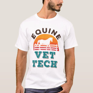 Camiseta Equine Vet Tech Horse Veterinario Técnico