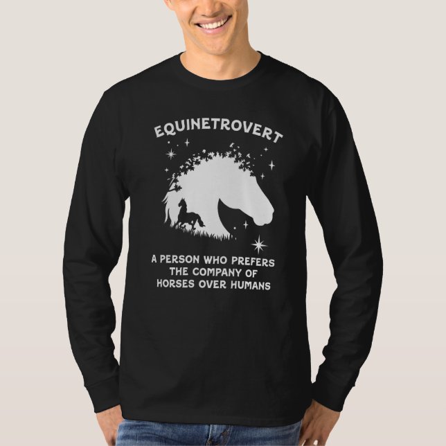 Camiseta Equinetrovert Riding Horse Rancher (Anverso)