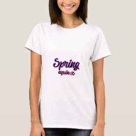 Camiseta equinox de primavera/camiseta de primaver