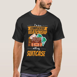 Camiseta Equipaje de relación de viaje alrededor de