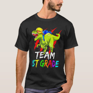Camiseta Equipo 1er Grado Dinosaurio Rex De Vuelta al Coleg