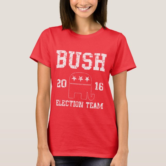 Camiseta Equipo 2016 de la elección de Jeb Bush (Anverso)