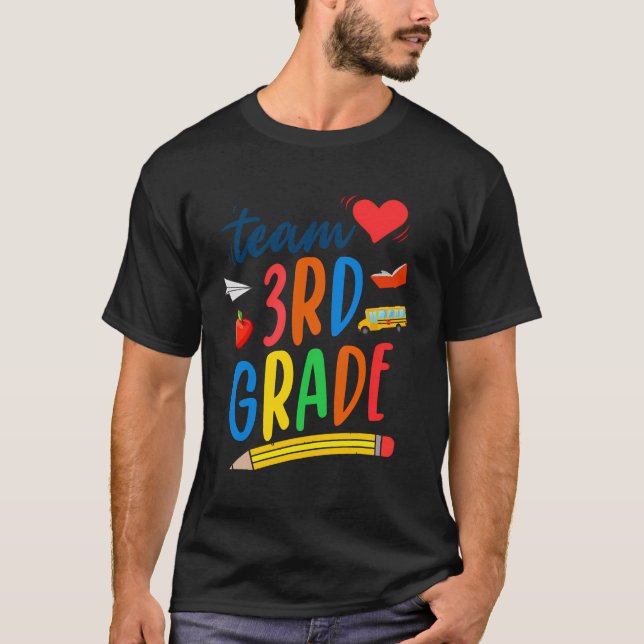 Camiseta Equipo 3er Grado Estudiante De Maestría Primer Día (Anverso)