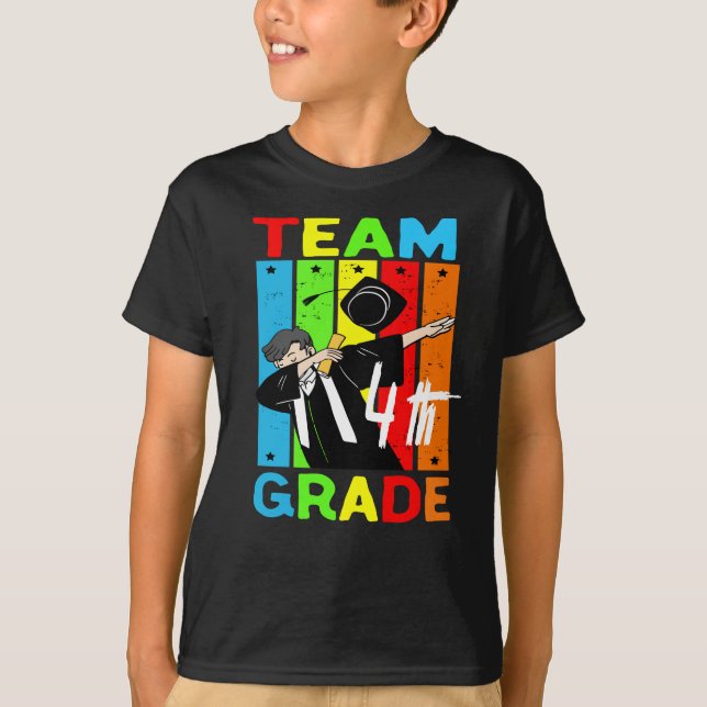 Camiseta Equipo 4º Grado|De vuelta al equipo escolar 4º Gra (Anverso)