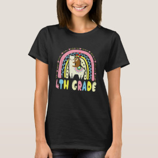 Camiseta Equipo 4to Grado Squad Llama Perezoso De Regreso A