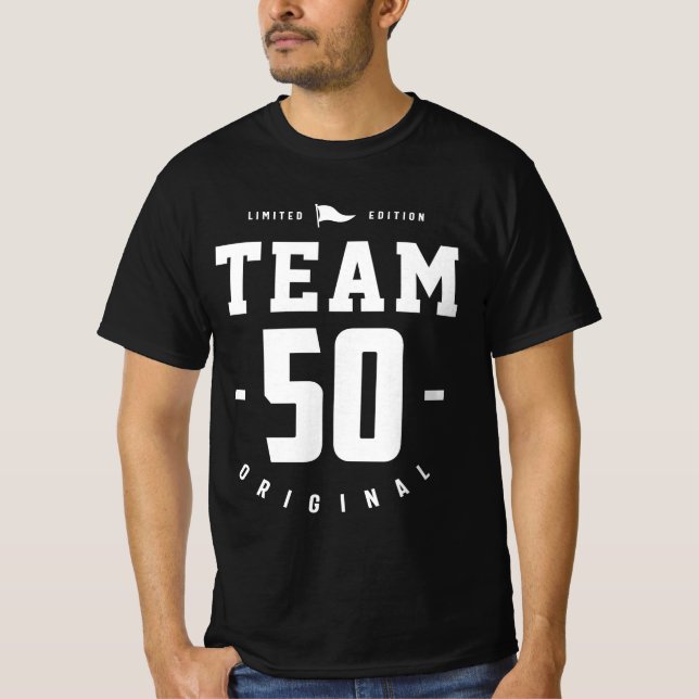 Camiseta Equipo 50 años original - 50 cumpleaños (Anverso)
