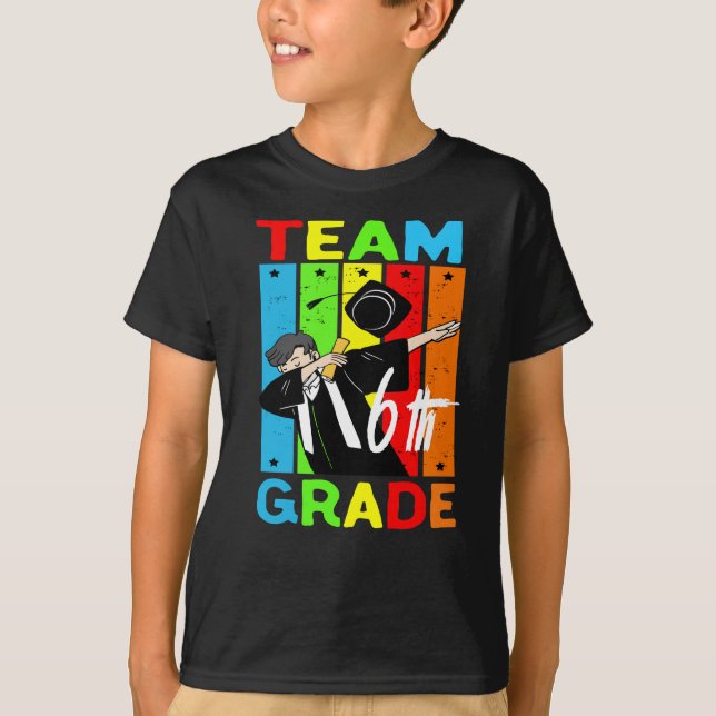 Camiseta Equipo 6º Grado|De vuelta al equipo escolar 6º Gra (Anverso)