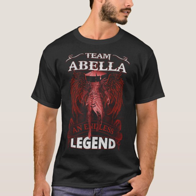 Camiseta Equipo ABELLA - Una LEYENDA interminable (Anverso)