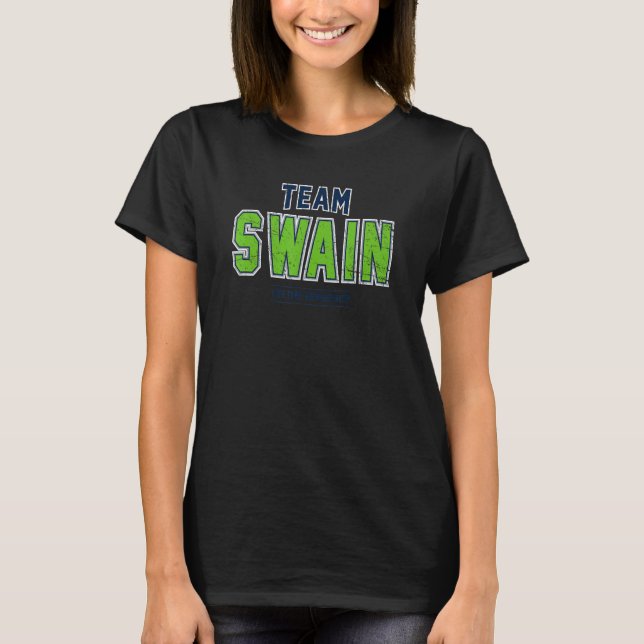 Camiseta Equipo angustiado Swain Orgulloso apellido apellid (Anverso)