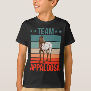 Camiseta Equipo Appaloosa Caballo Montando Cosas Montada a