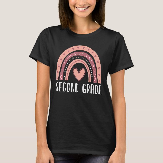 Camiseta Equipo arcoiris de segundo grado Hola Rocas de seg (Anverso)
