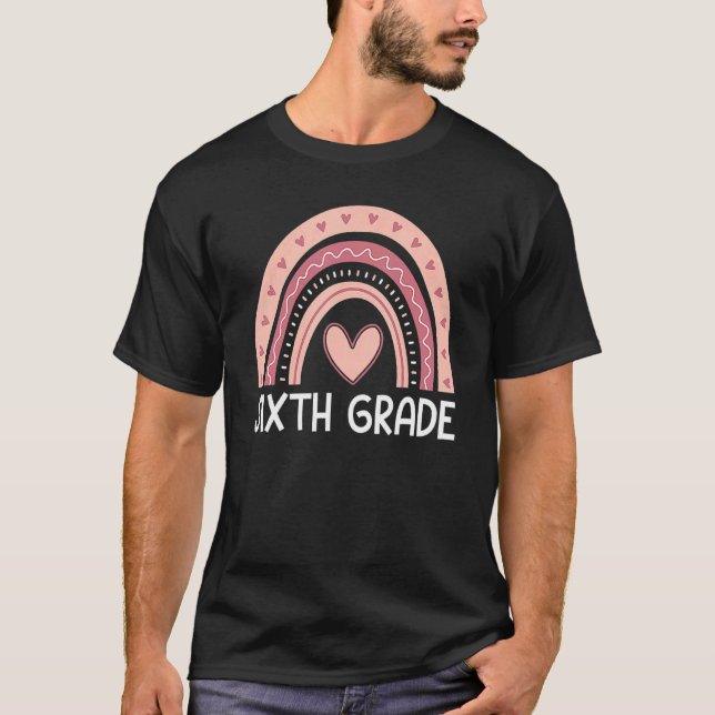 Camiseta Equipo arcoiris de sexto grado Hola de 6º grado Ro (Anverso)