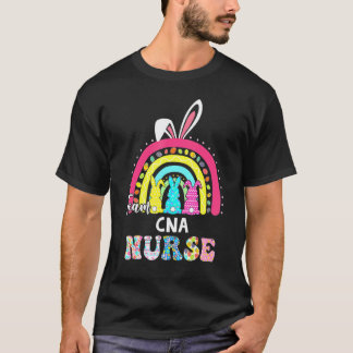 Camiseta Equipo Arcoíris Enfermera CNA Orejas de Conejo Día