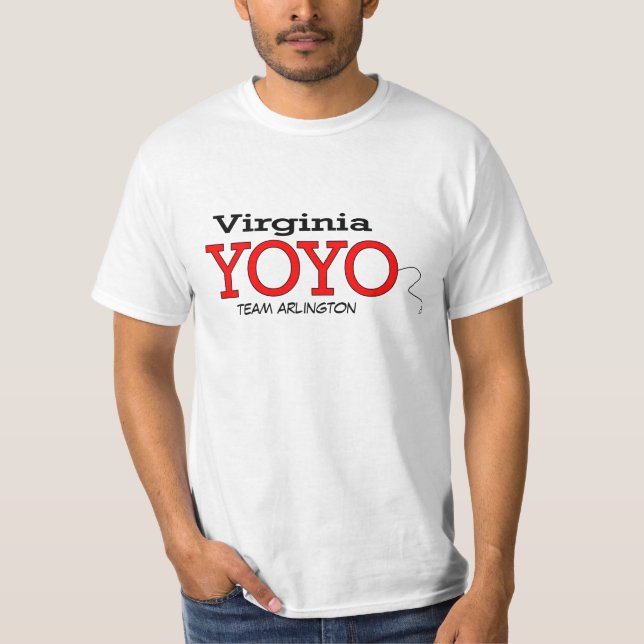 Camiseta equipo Arlington del yoyo de Virginia (Anverso)