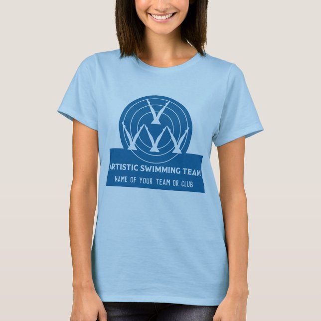 Camiseta Equipo Artístico Sincronizado de Club de Natación (Anverso)