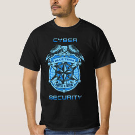 Camiseta Equipo azul de seguridad cibernética Proteja y def