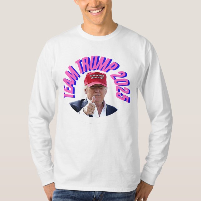Camiseta Equipo básico de manga larga Trump T-Shirt (Anverso)