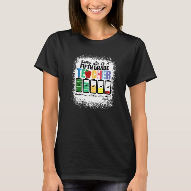 Camiseta Equipo Batería De Quinto Grado De Vida Un Té De Qu (Anverso)