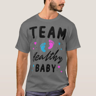 Camiseta equipo bebé saludable Funny género revelar fiesta 