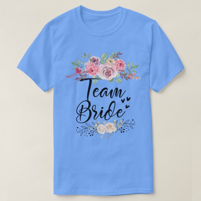 Camiseta Equipo Boda de novia Bachelorette Party T-Shirt (Diseño del anverso)