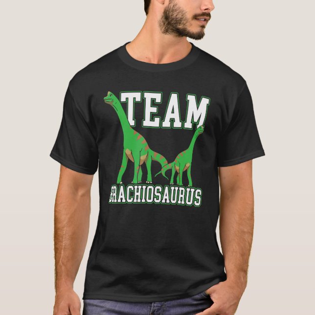 Camiseta Equipo Brachiousaurus Dinosaurio Futuro Paleontólo (Anverso)