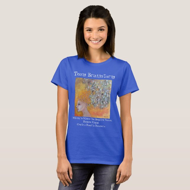 Camiseta Equipo Brainstorum Mental Health Awareness Art (Anverso completo)