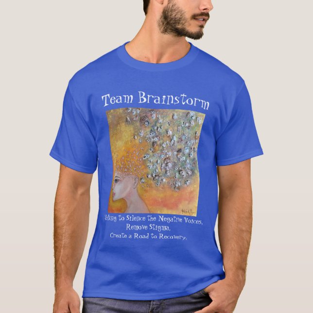 Camiseta Equipo Brainstorum Mental Health Awareness Art (Anverso)