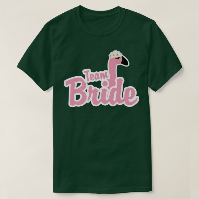 Camiseta Equipo Bride Bird Flamingo Variedad Animal Bachelo (Diseño del anverso)