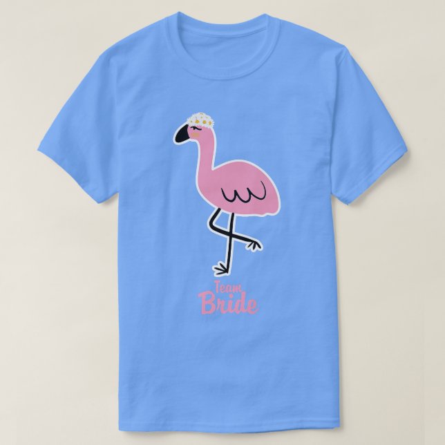 Camiseta Equipo Bride Bird Flamingo Variedad Animal Bachelo (Diseño del anverso)