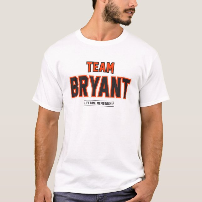 Camiseta Equipo Bryant Regalo Orgulloso apellido apellido (Anverso)