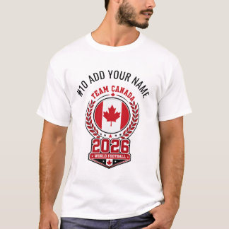 Camiseta Equipo Canadá 2026 Nombre Personalizado y Número d