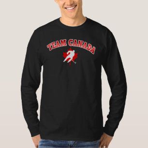 Camiseta Equipo Canadá Orgullo Vacaciones Viajes Hockey sob