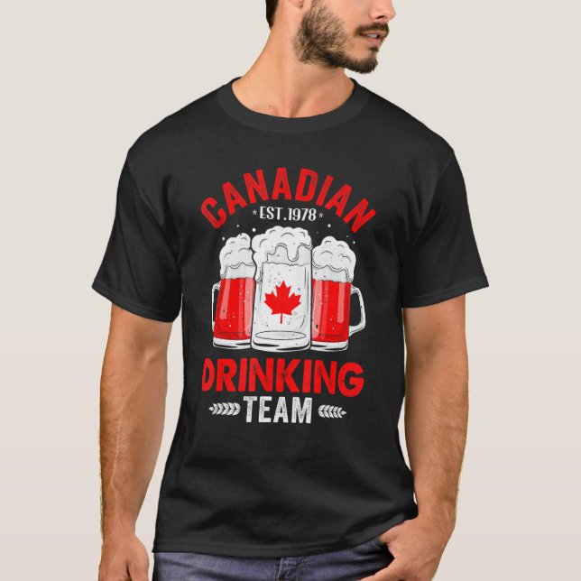 Camiseta Equipo canadiense de bebidas Cerveza feliz Día de  (Anverso)