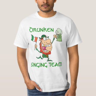 Camiseta Equipo cantante borracho del día de St Patrick