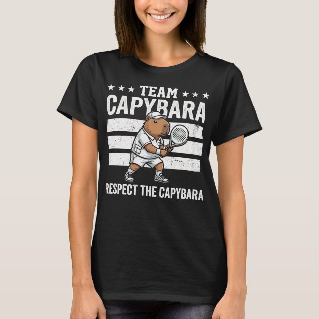 Camiseta Equipo Capybara Respeta Al Capybara (Anverso)