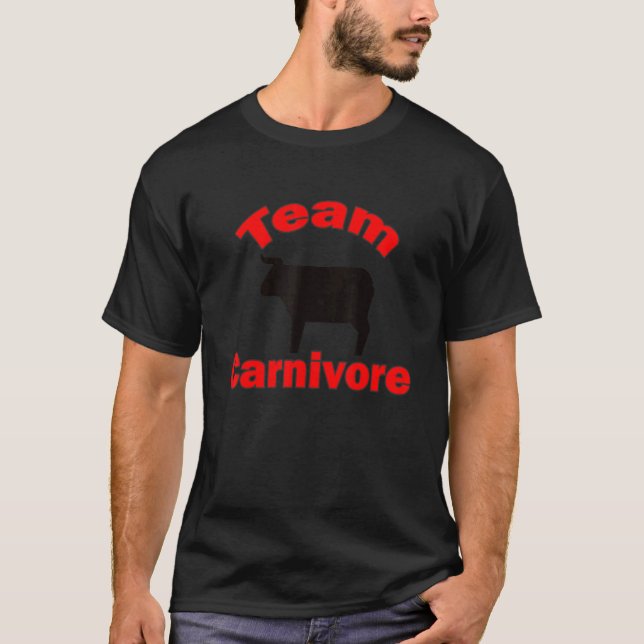 Camiseta Equipo Carnivore Keto Paleo Sapien Diet Real Food  (Anverso)