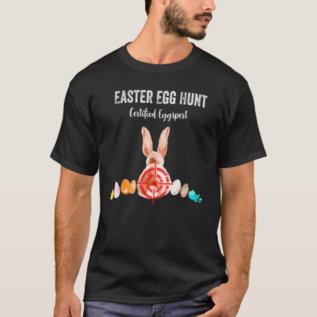 Camiseta Equipo certificado de búsqueda de huevos de Pascua (Anverso)