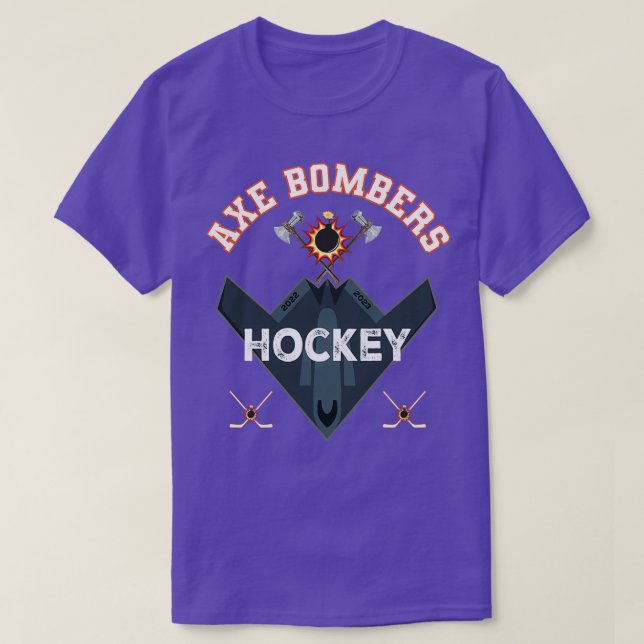 Camiseta Equipo clásico de hockey de atletismo de Ax Bomber (Diseño del anverso)