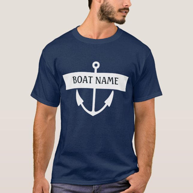 Camiseta Equipo conocido del ancla del barco (Anverso)