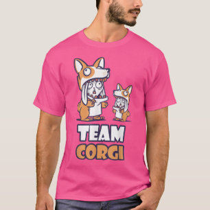 Camiseta Equipo Corgi Funny Bunnies Costumbres De Perro 