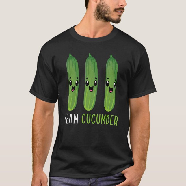 Camiseta Equipo Cucumber Vegetable Planta Vegetariana Veget (Anverso)