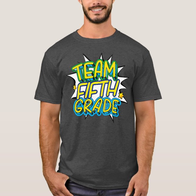 Camiseta Equipo Cute 5º curso de profesores estudiantes Tee (Anverso)