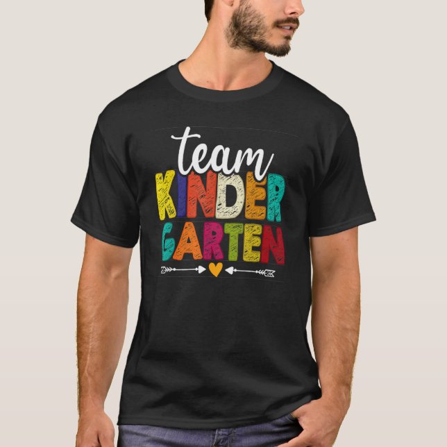 Camiseta Equipo Cute De La Guardería Feliz De Volver Al Ens (Anverso)
