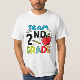Camiseta Equipo de 2º grado Regalos de profesores de 2º gra