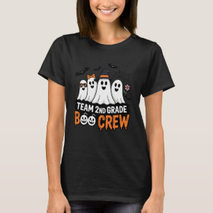 Camiseta Equipo de 2do grado Boo Crew Halloween Profesor Es