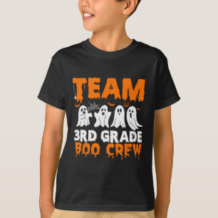 Camiseta Equipo de 3er grado Boo Crew Fantasma de Halloween