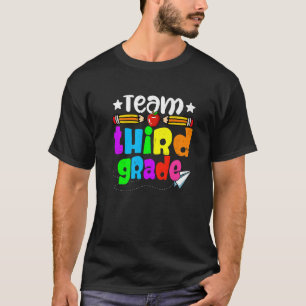 Camiseta Equipo de 3er grado de educadores niños felices pr
