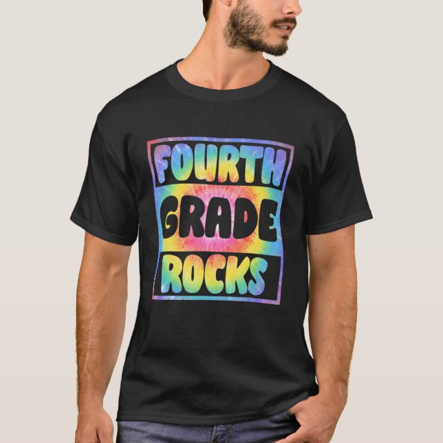 Camiseta Equipo De 4º Grado Hola Cuarto Grado Roca De Nuevo (Anverso)