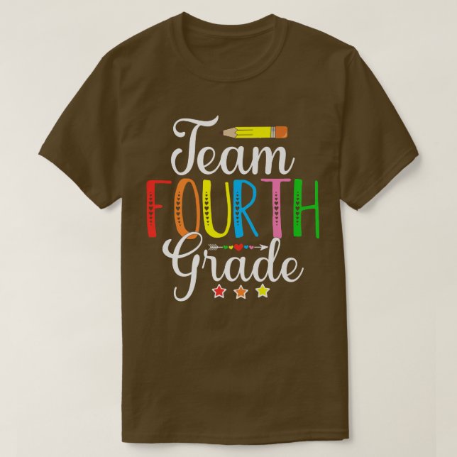 Camiseta Equipo de 4º grado Maestría Estudiante de 4º Grado (Diseño del anverso)